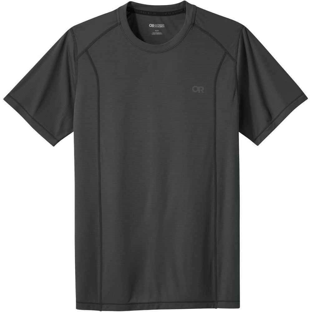 Outdoor Research Echo Short Sleeve Tee Charcoal Grey Mens Small S Hiking Shirt